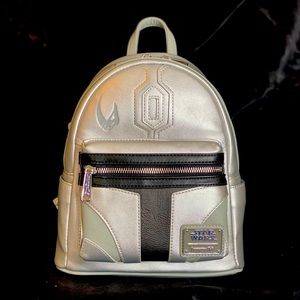Disney Loungefly Backpack Star Wars Mandalorian. NWT.